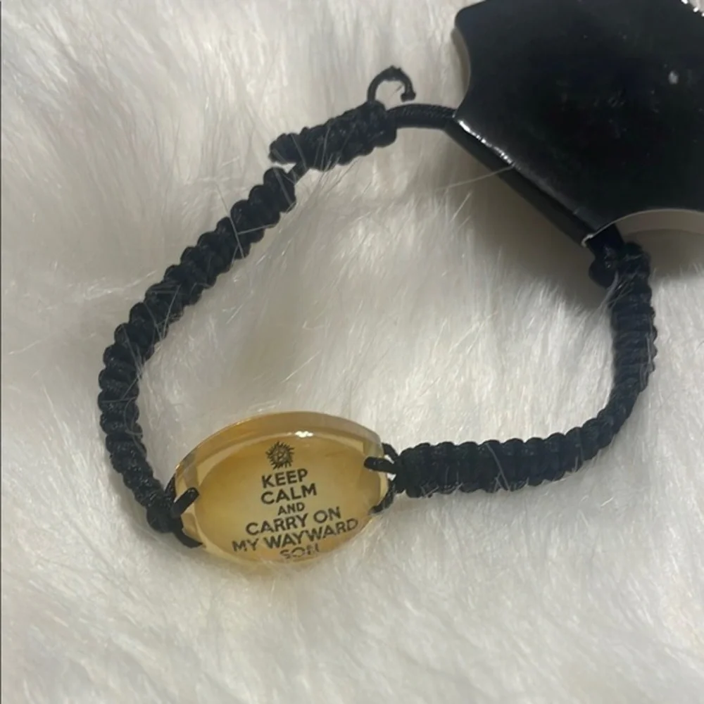 Black and Gold Motivational Bracelet